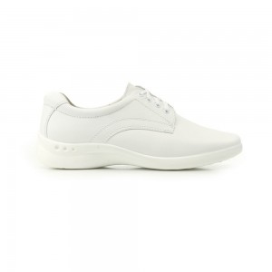 Zapatos Planos Flexi Service/Clinical Removable Template - Style 48304 Mujer Blancos | 76ZDHYKCR